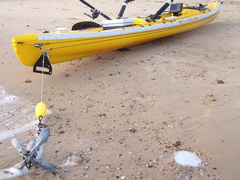 Kayaking Angler Anchoring Set Up